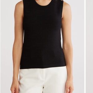Jason Wu Linen Blend Cropped Tank